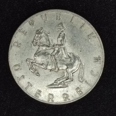巴斯克收藏第242期 散币专场 3月 26/27/28 号三场连拍 全场包邮 - 奥地利 1962年 5先令银币