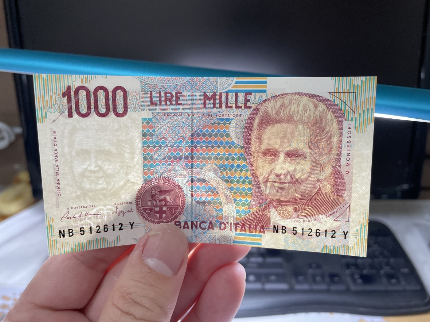 2024年集古藏今外币拍卖第二期-第6场-纸币专场（总第16拍） 全新1990年1000里拉纸币