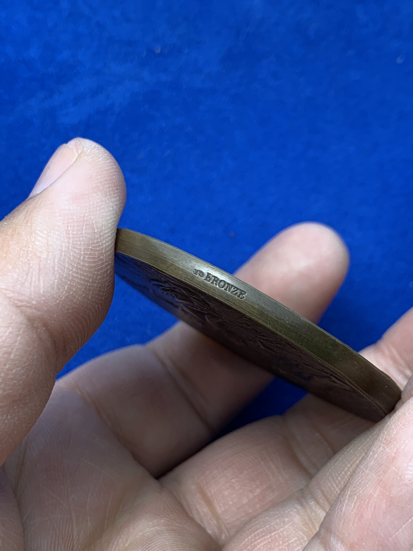 《竞宝斋》第249场-周日，周一 ，周二3场连拍 (全场包邮) 19世纪末法国农业铜章，直径49.6mm，约62.8克