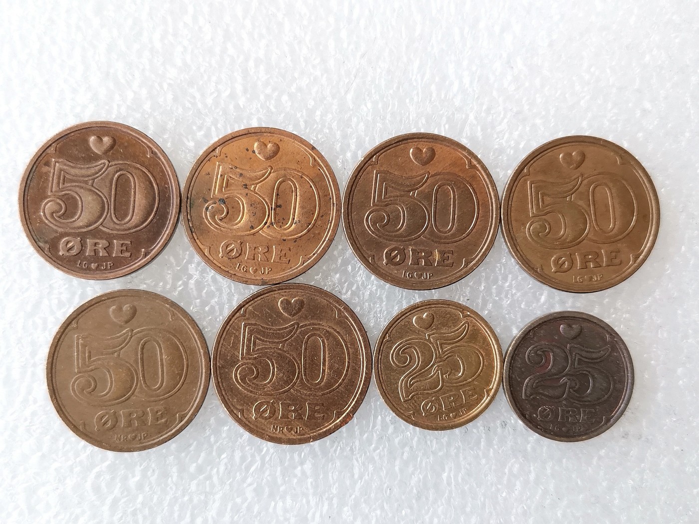 第一海外回流一元起拍收藏 散币专场 第72期 丹麦 王冠和爱心