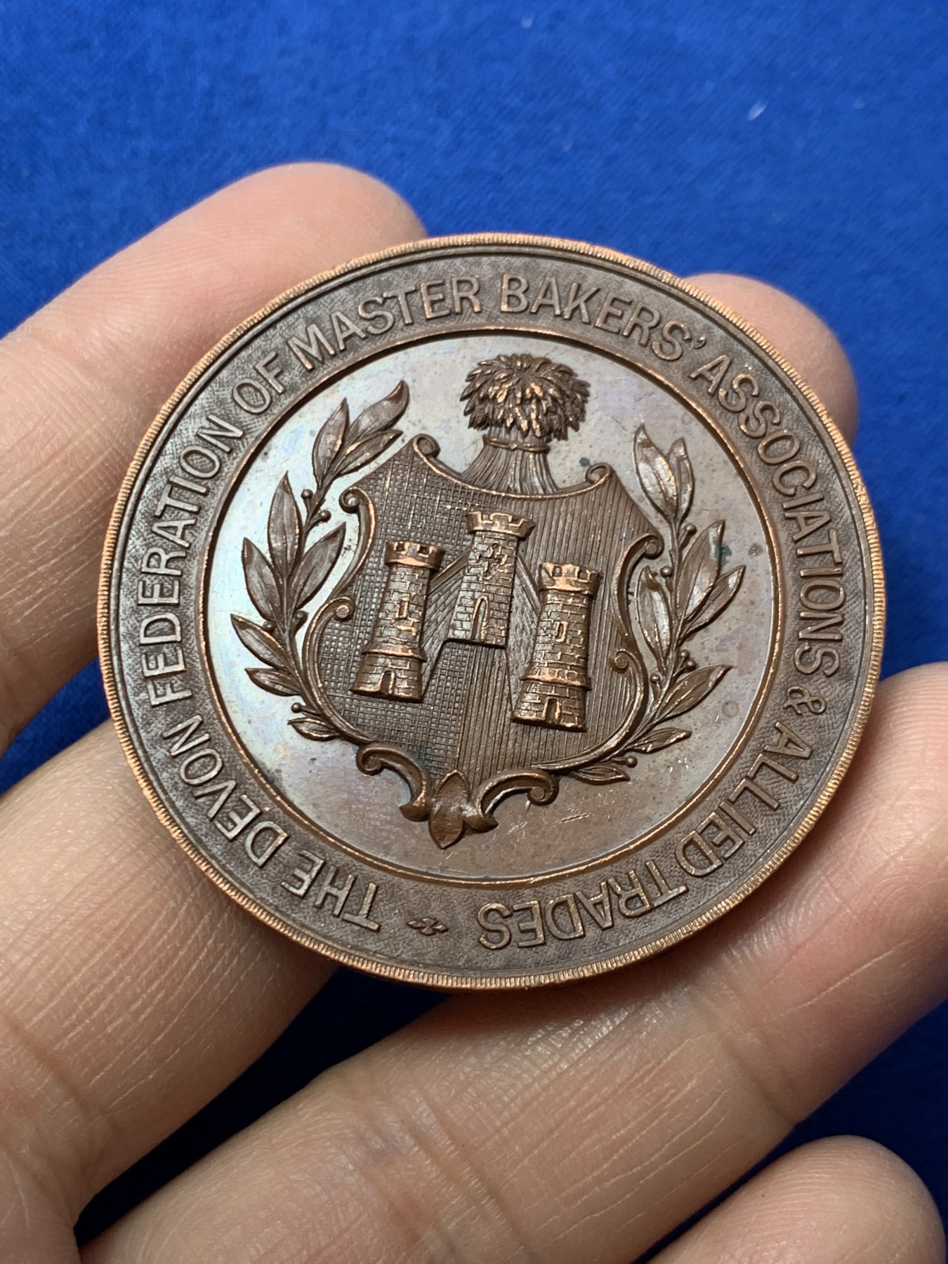 《竞宝斋》第249场-周日，周一 ，周二3场连拍 (全场包邮) 1930 英国烘焙协会铜章，直径44.8mm，约41.6克