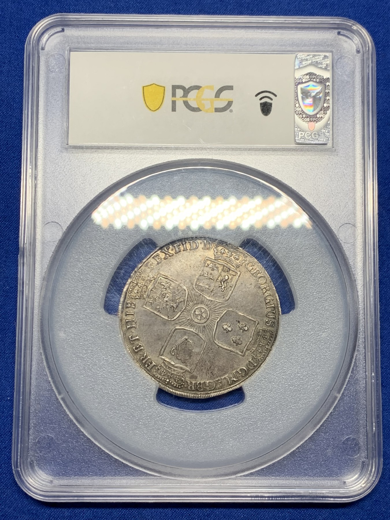 《竞宝斋》第249场-周日，周一 ，周二3场连拍 (全场包邮) PCGS  AU58 德国 1724年 布伦瑞克泰勒，PCGS冠军分，状态极佳，大盒子完好