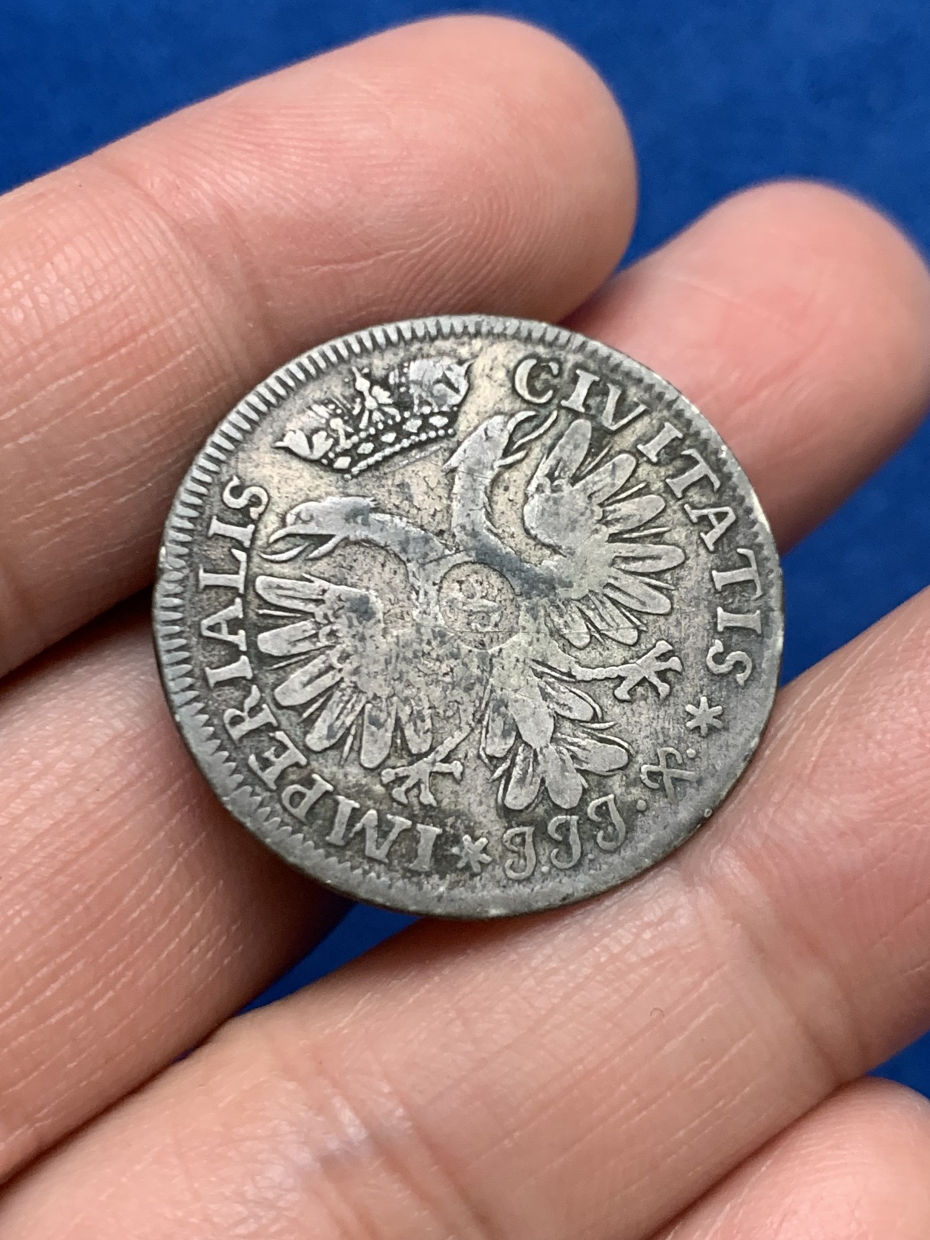 《竞宝斋》第249场-周日，周一 ，周二3场连拍 (全场包邮) 1729年德国吕贝克8先令银币