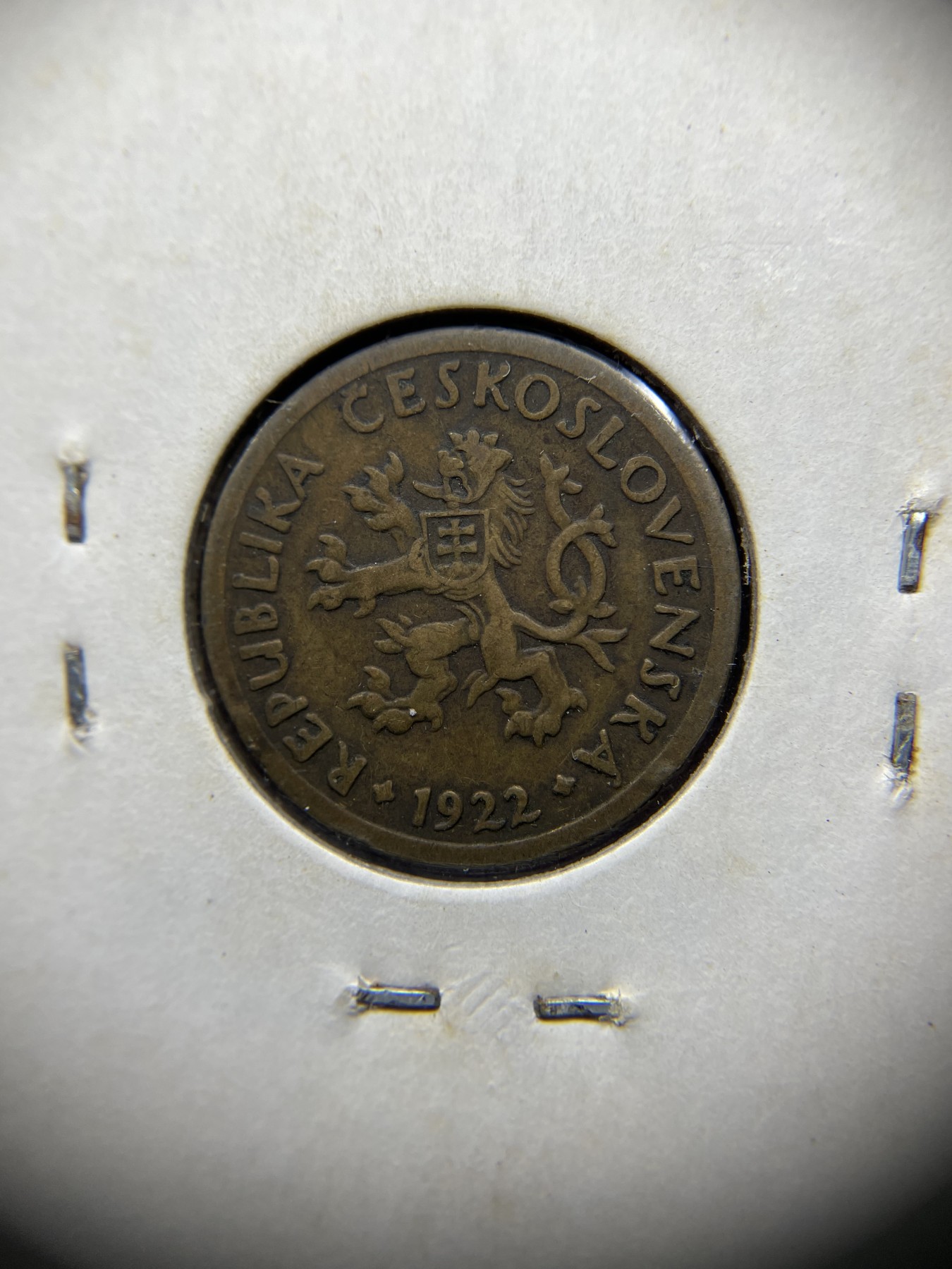 2024年集古藏今外币拍卖第二期-第7场-捷克斯洛伐克和波兰专场（总第17拍） 1922年捷克斯洛伐克10分铜币