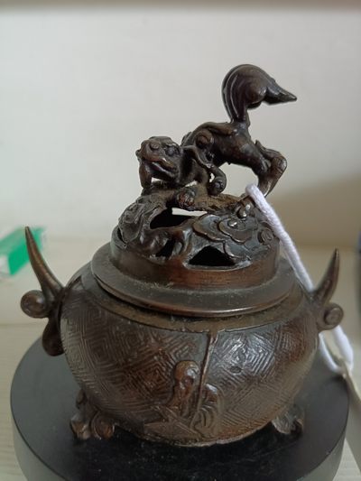 钱币，古钱币，古董杂项 明代铜熏香炉