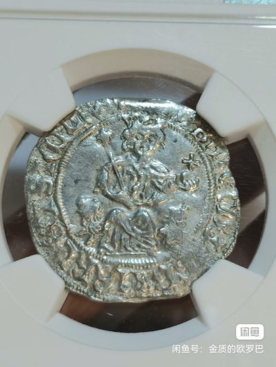 NGC-MS62意大利中世纪1309-43年那不勒斯王国基里亚托银币 - NGC-MS62意大利中世纪1309-43年那不勒斯王国基里亚托银币