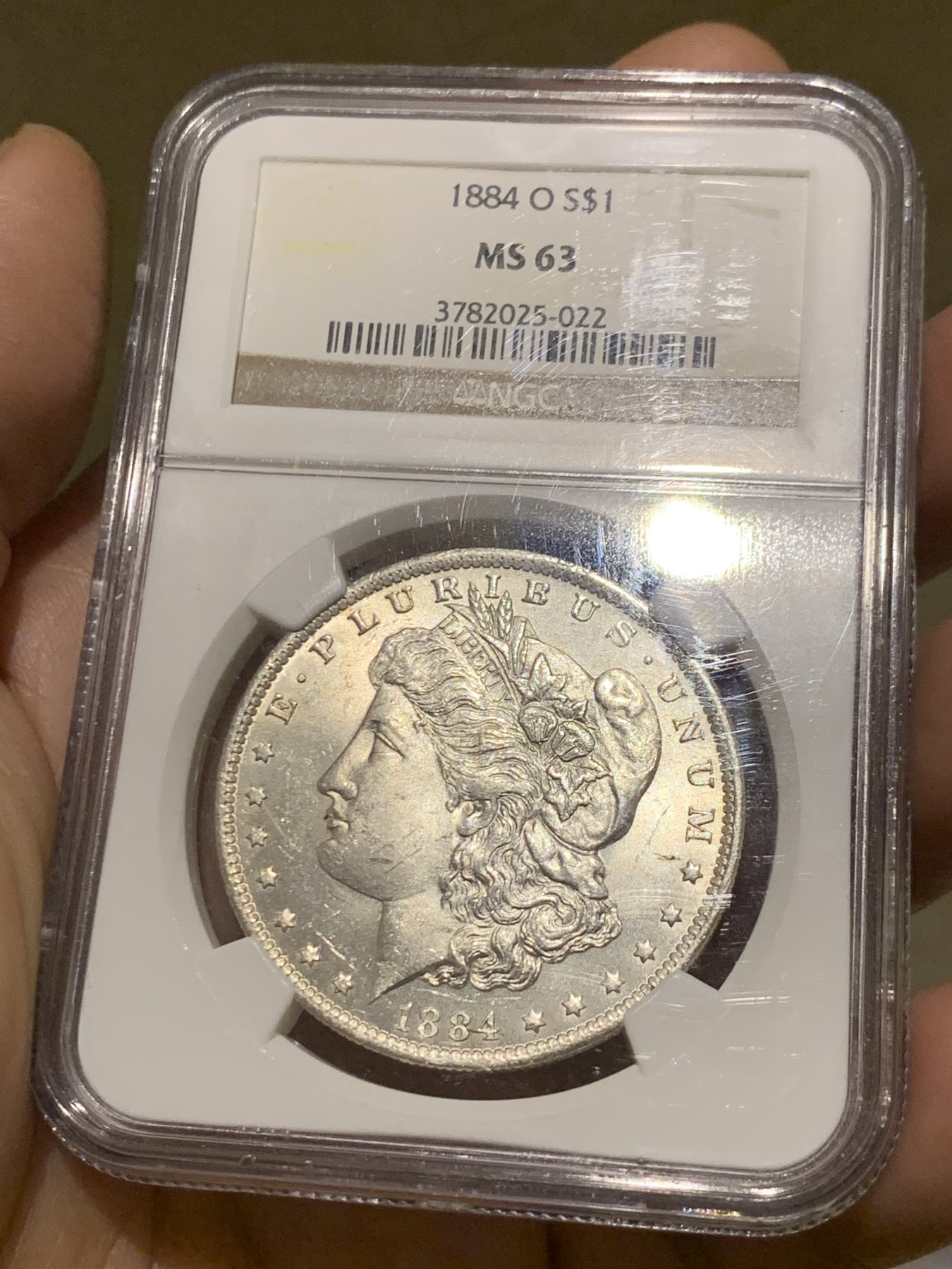 《竞宝斋》第249场-周日，周一 ，周二3场连拍 (全场包邮) NGC MS63 美国1884-0版1美元大银币 热门品种