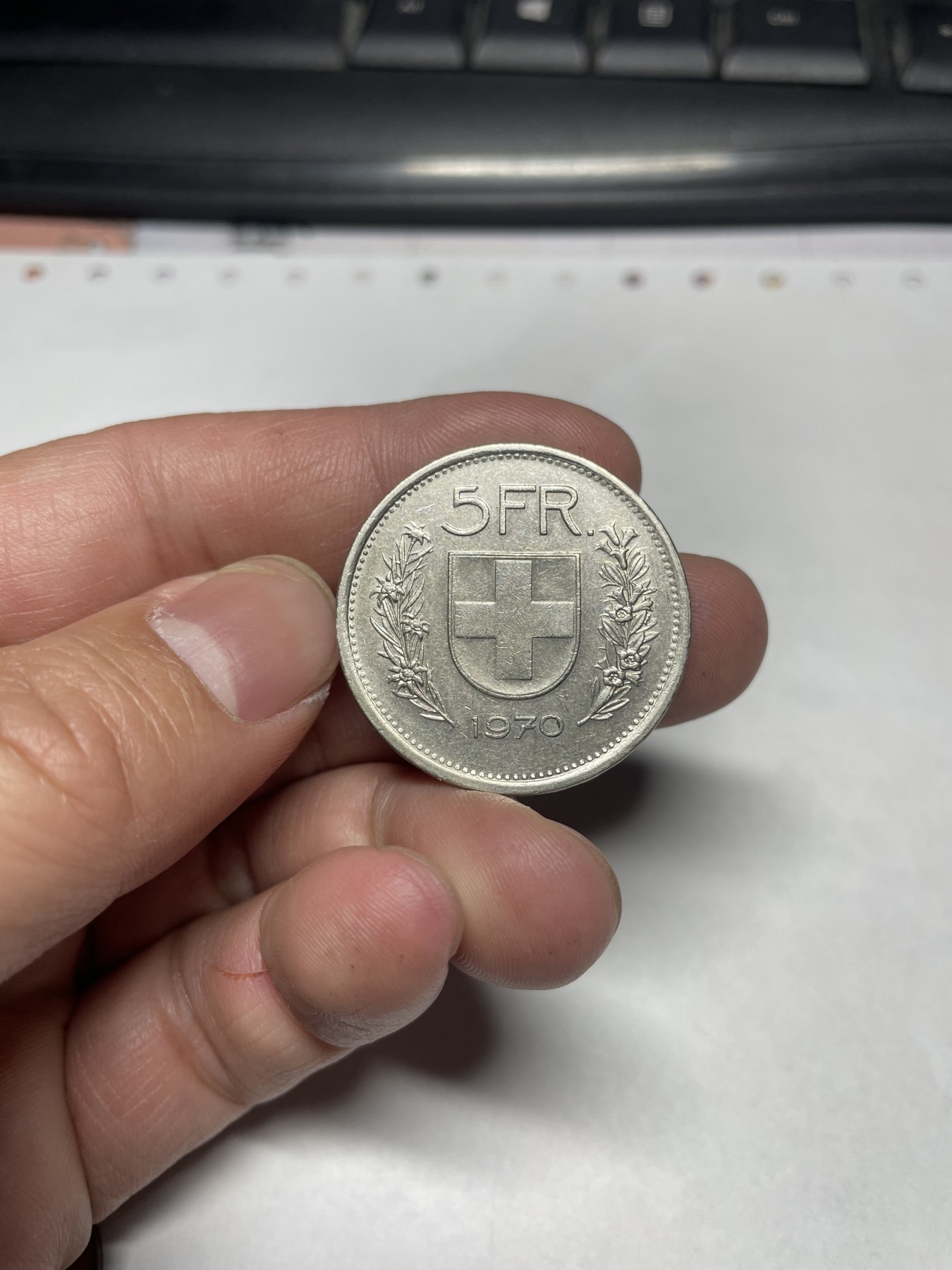 2024年集古藏今外币拍卖第二期-第8场（总第18拍） 1970年瑞士5法郎