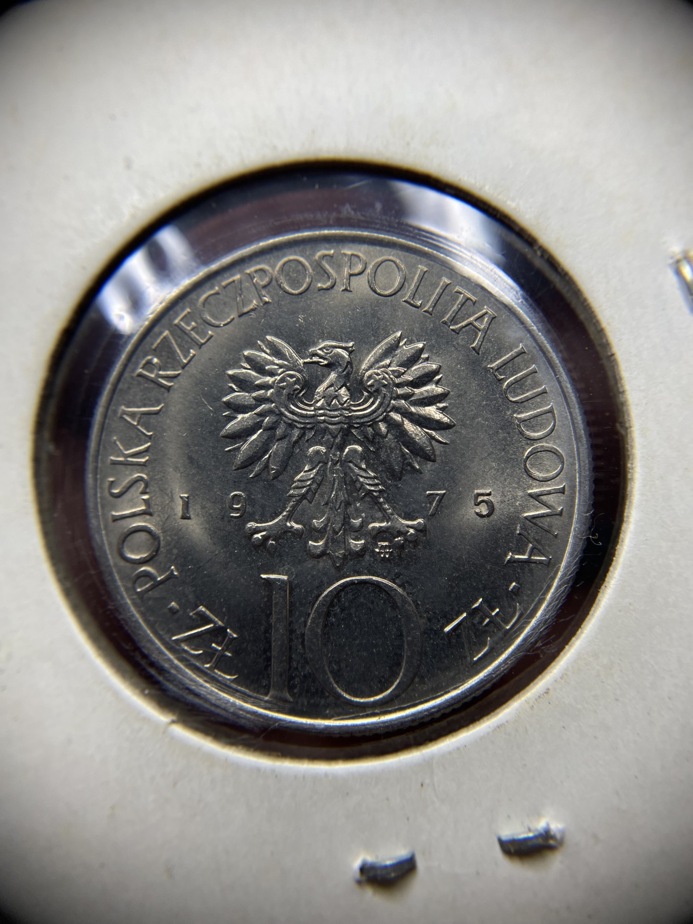 2024年集古藏今外币拍卖第二期-第7场-捷克斯洛伐克和波兰专场（总第17拍） 原光1975年波兰10兹罗提-波兰共和国诗人亚当.贝尔纳.米奇维奇