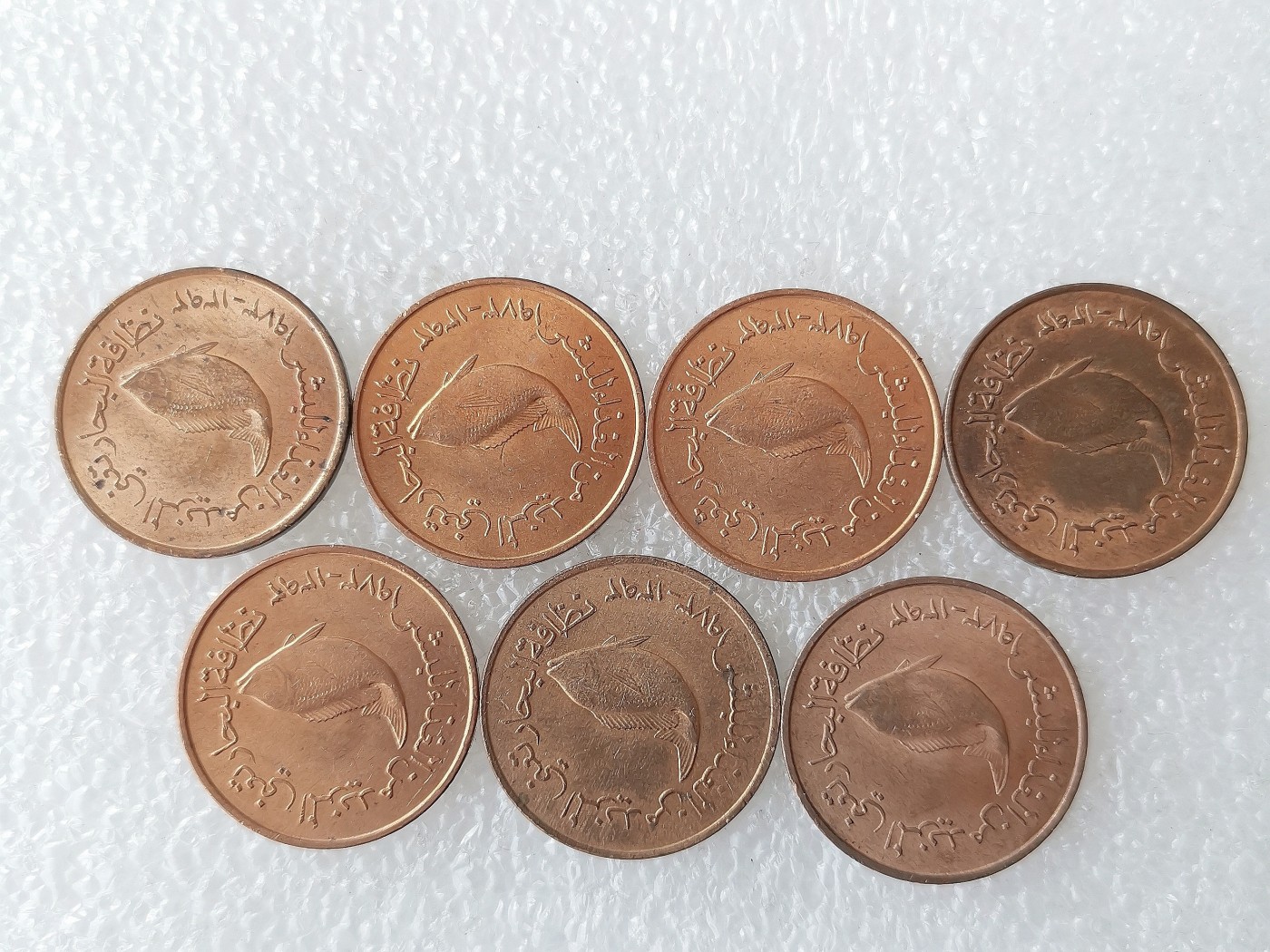 第一海外回流一元起拍收藏 散币专场 第72期 阿联酋5费尔 7枚
