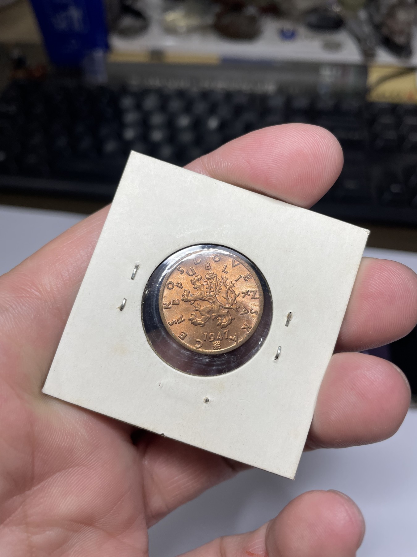 2024年集古藏今外币拍卖第二期-第7场-捷克斯洛伐克和波兰专场（总第17拍） 原光1947年捷克斯洛伐克50赫勒