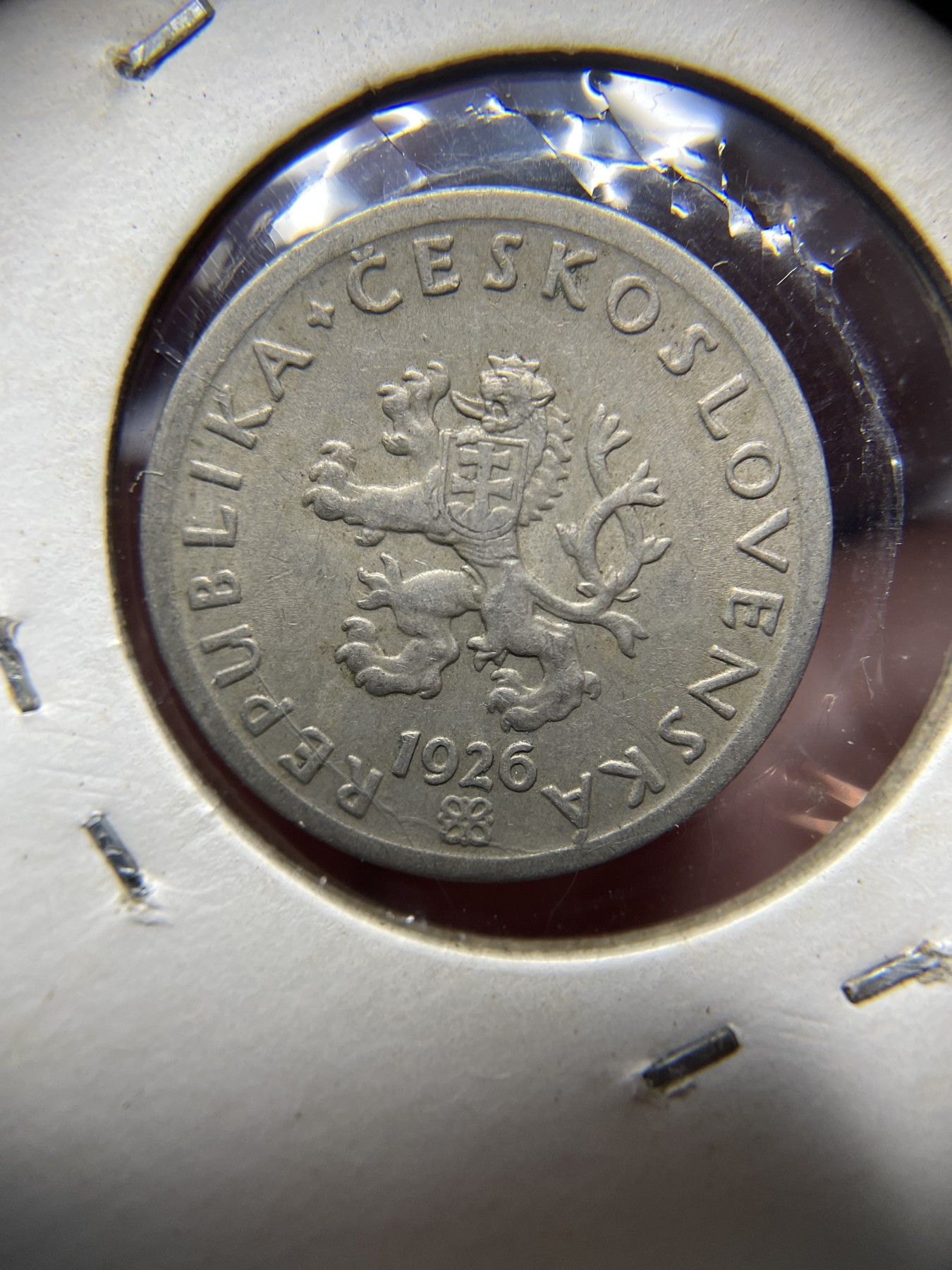 2024年集古藏今外币拍卖第二期-第7场-捷克斯洛伐克和波兰专场（总第17拍） 1926年捷克斯洛伐克20赫勒