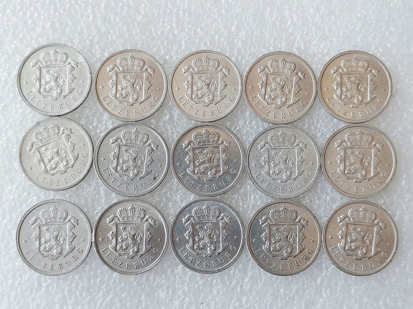 第一海外回流一元起拍收藏 散币专场 第72期 卢森堡25分铝币 15枚