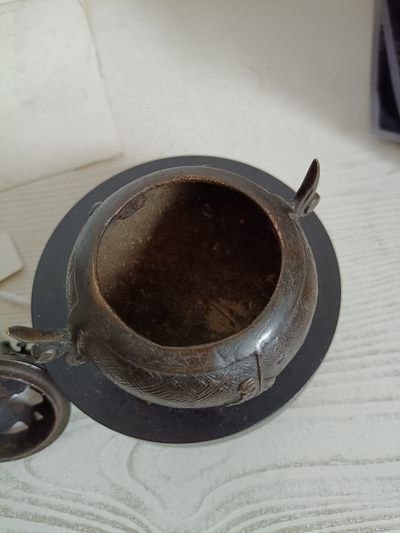 钱币，古钱币，古董杂项 明代铜熏香炉