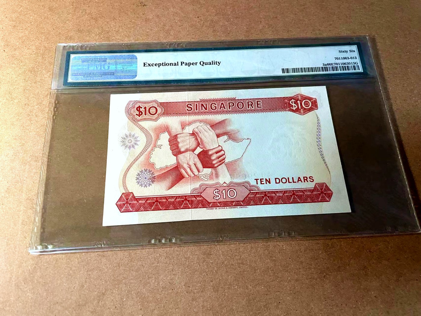 【Blue Auction】✨世界纸币精拍第448期【精】 【无47】新加坡 花版 1967年10元 PMG66EPQ 