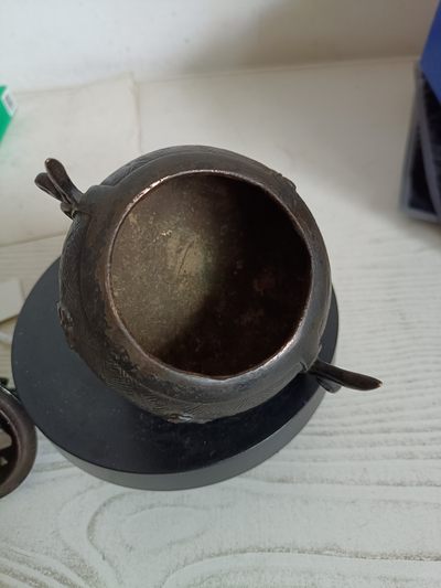 钱币，古钱币，古董杂项 明代铜熏香炉