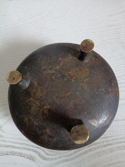 钱币，古钱币，古董杂项 明代鬲式铜香炉