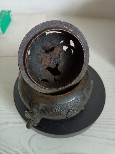 钱币，古钱币，古董杂项 明代铜熏香炉