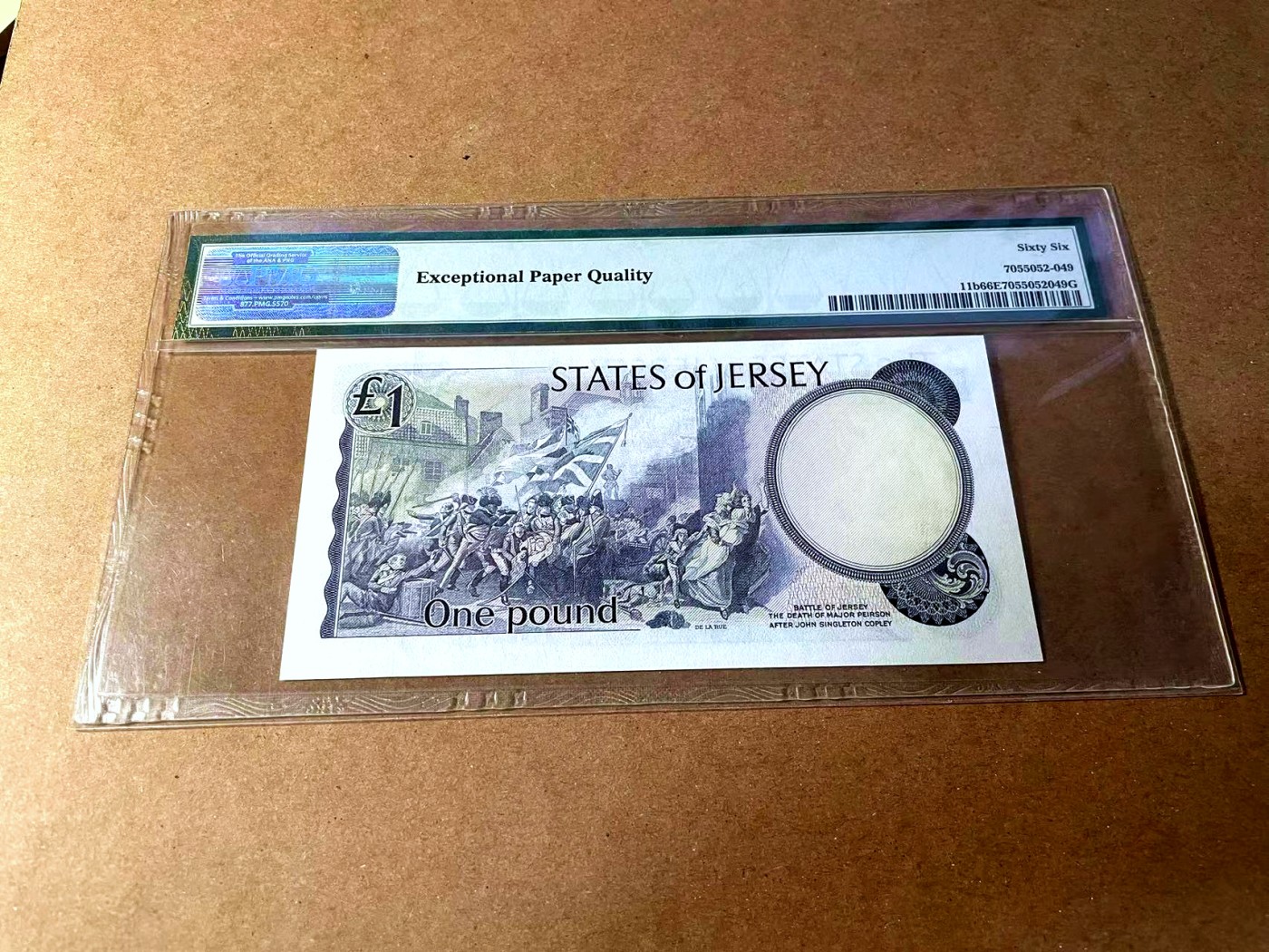 【Blue Auction】✨世界纸币精拍第448期【精】 【179小号】泽西 1976-88年1镑 女王 PMG66EPQ 