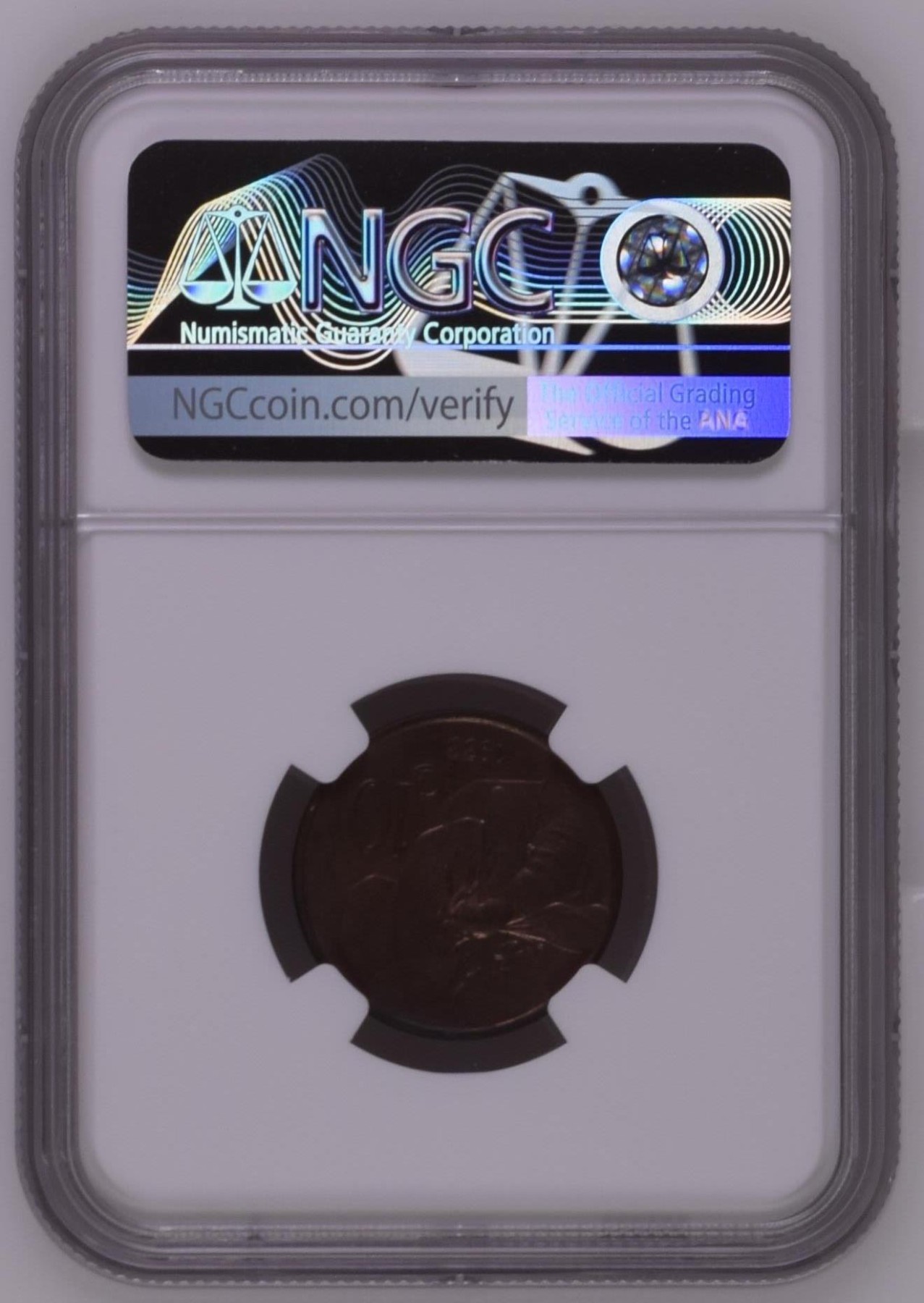 长老汇龙年精选第三场 1933R 意大利伊曼纽尔三世蜜蜂10分铜币，NGC MS61BN，更高分仅有四枚