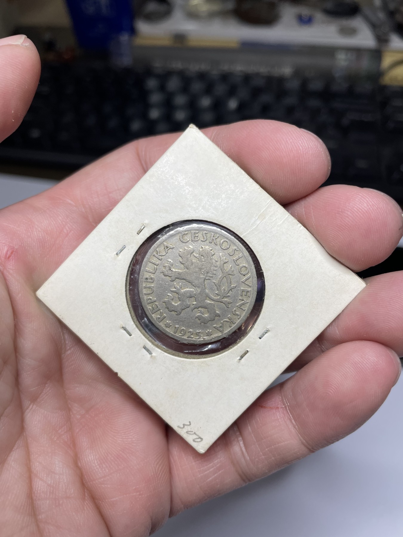 2024年集古藏今外币拍卖第二期-第7场-捷克斯洛伐克和波兰专场（总第17拍） 1925年捷克斯洛伐克1克朗