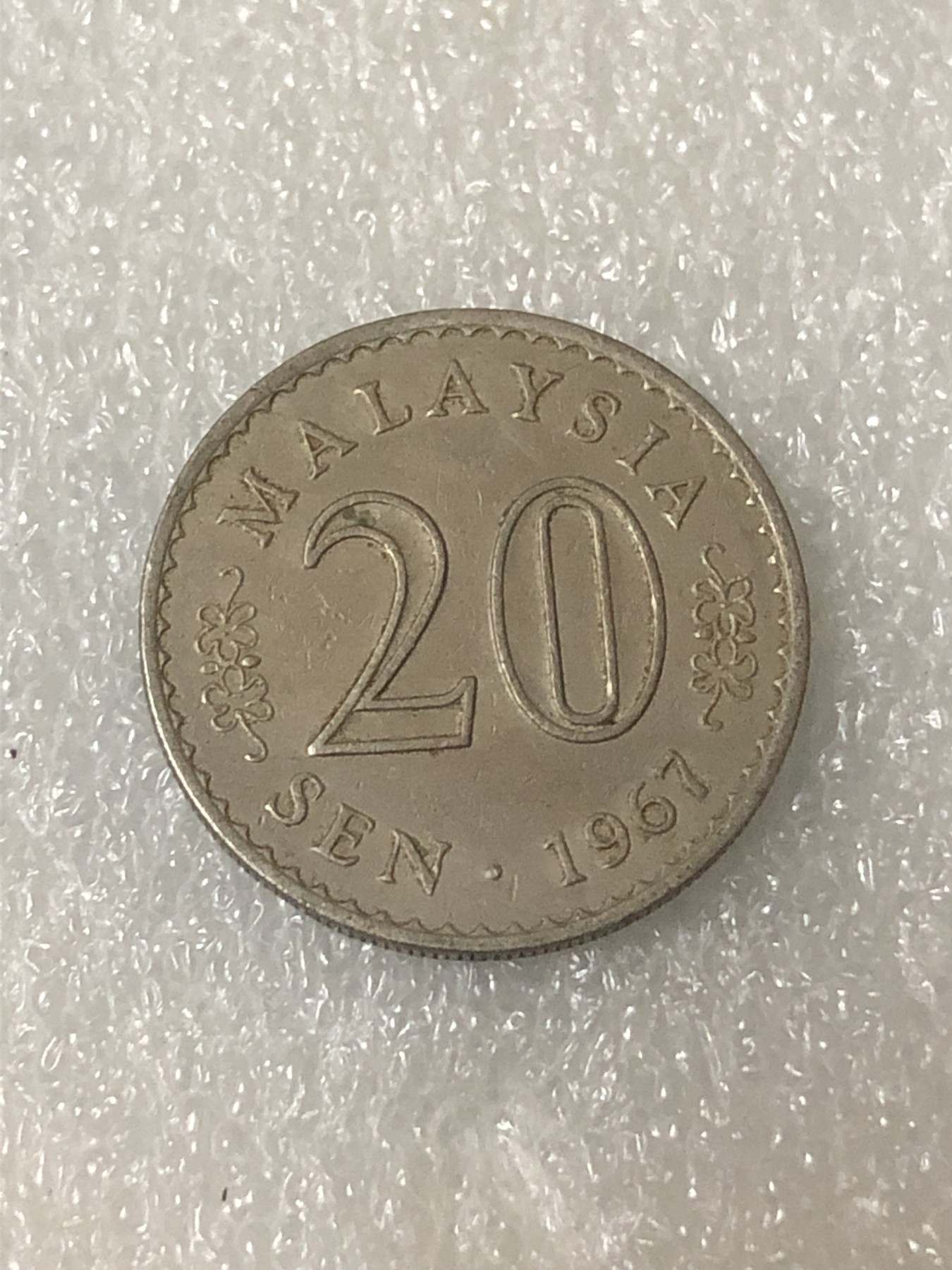 神仙姐姐散币好品专场第二十三期（无佣金满邮自动发出 1967年 马来西亚20分