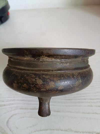 钱币，古钱币，古董杂项 明代鬲式铜香炉