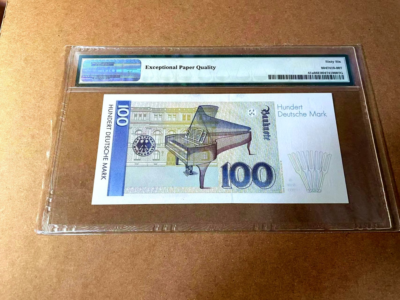 【Blue Auction】✨世界纸币精拍第448期【精】 【a版88尾】德国 1989年100马克 克拉拉 PMG66EPQ 