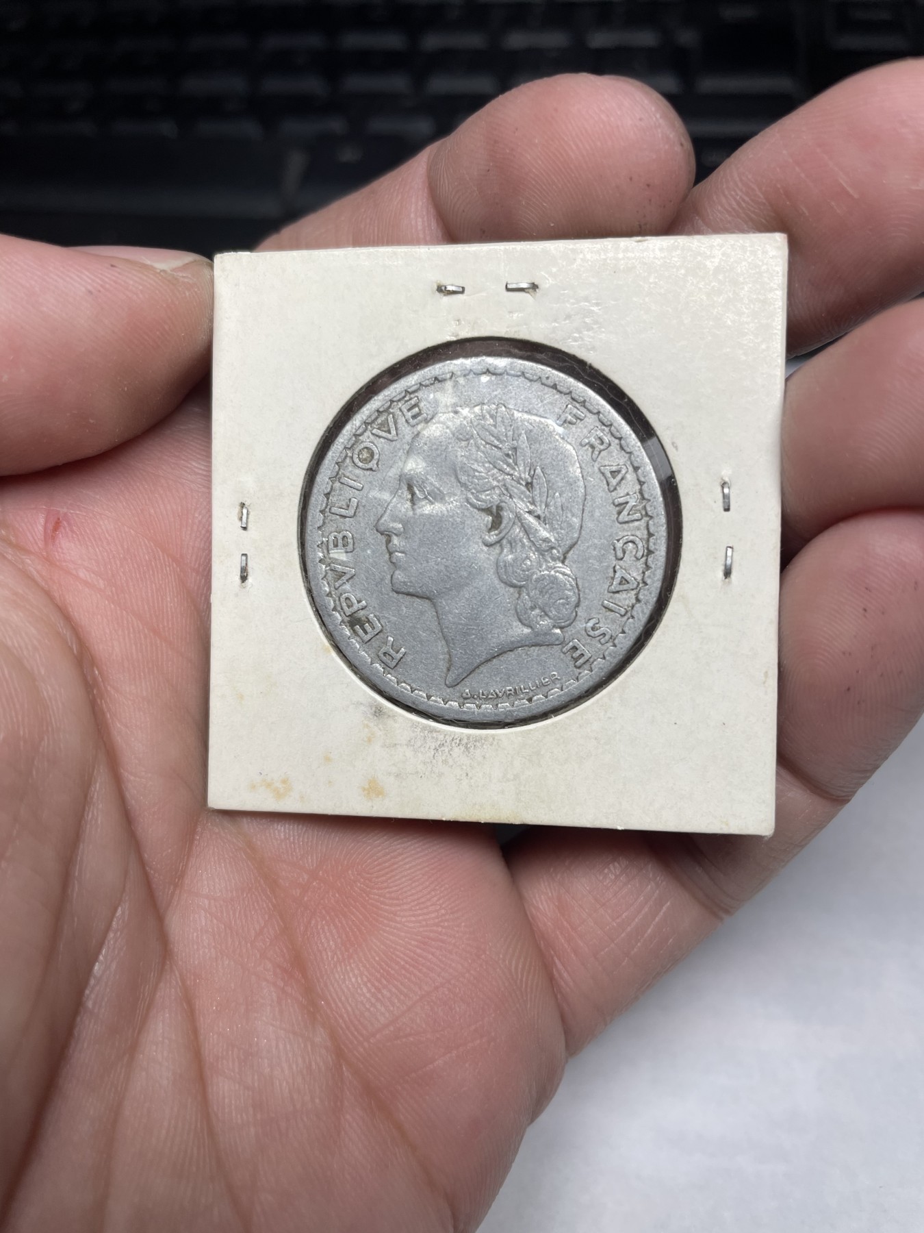 2024年集古藏今外币拍卖第二期-第8场（总第18拍） 1947年法国5法郎铝币