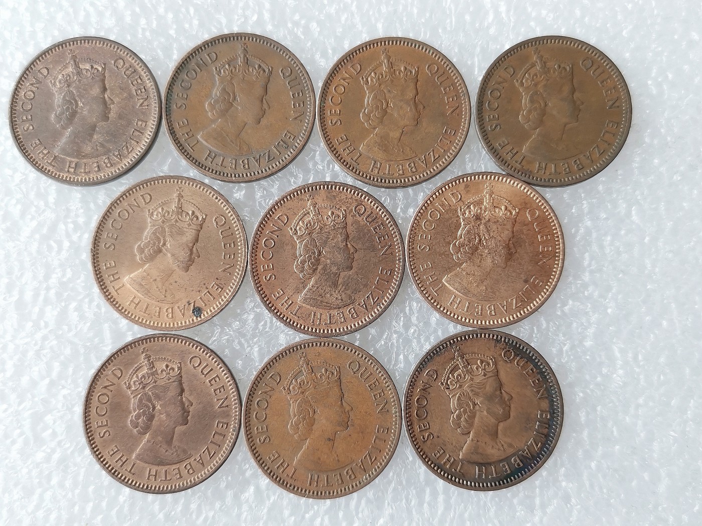 第一海外回流一元起拍收藏 散币专场 第72期 塞浦路斯1955年3米尔小鱼铜币 10枚