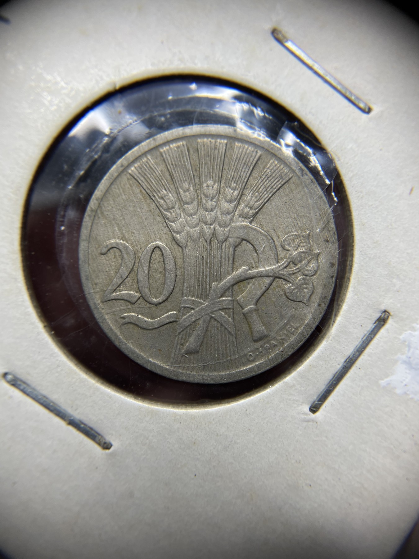 2024年集古藏今外币拍卖第二期-第7场-捷克斯洛伐克和波兰专场（总第17拍） 1926年捷克斯洛伐克20赫勒