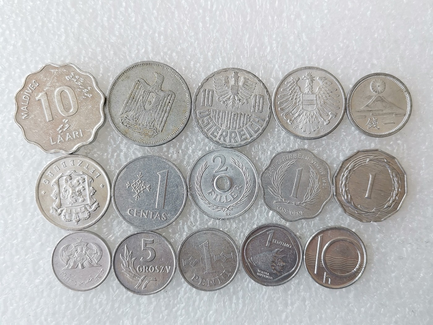 第一海外回流一元起拍收藏 散币专场 第72期 铝币一组 15枚