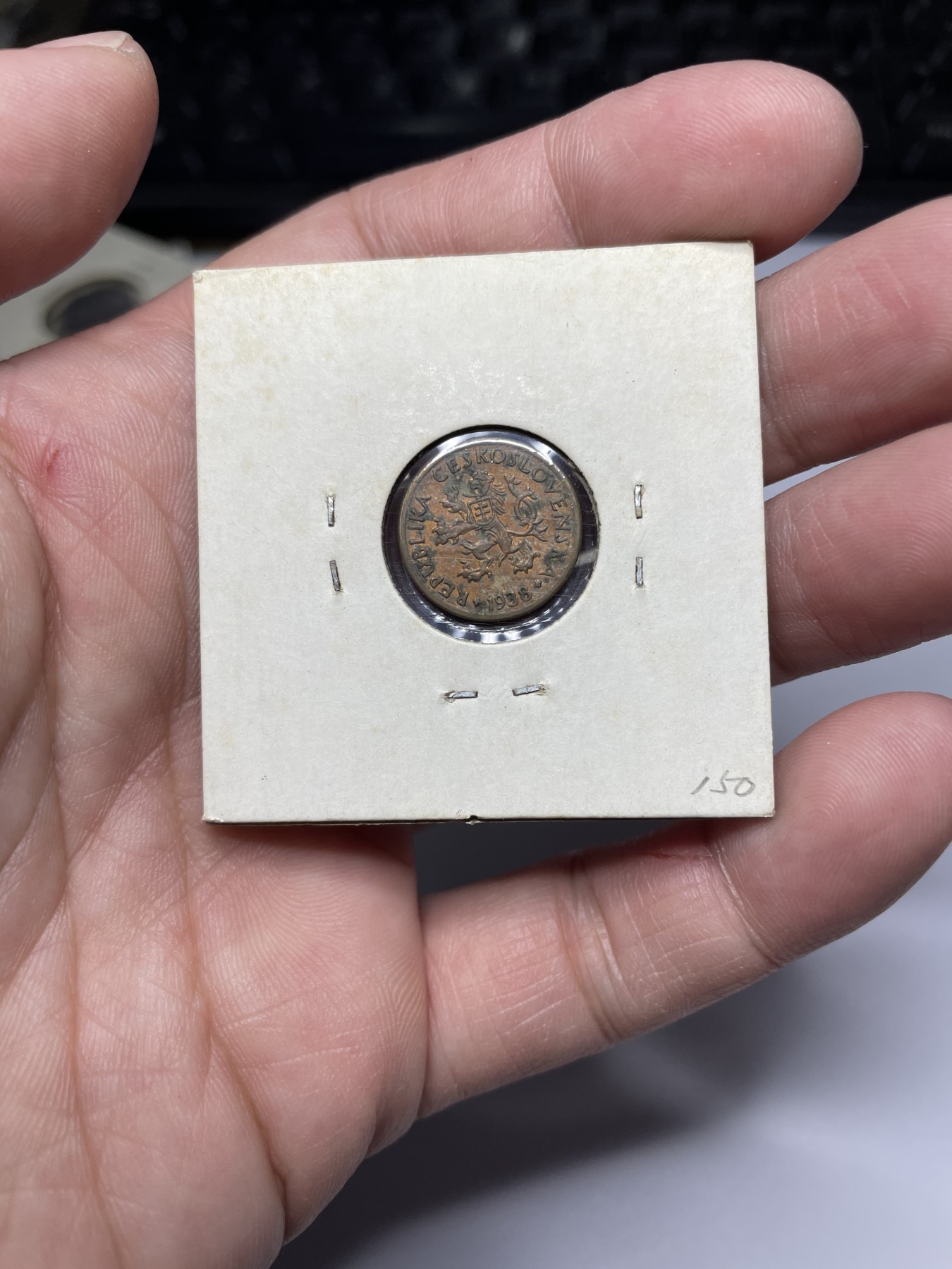 2024年集古藏今外币拍卖第二期-第7场-捷克斯洛伐克和波兰专场（总第17拍） 1938年捷克斯洛伐克5赫勒