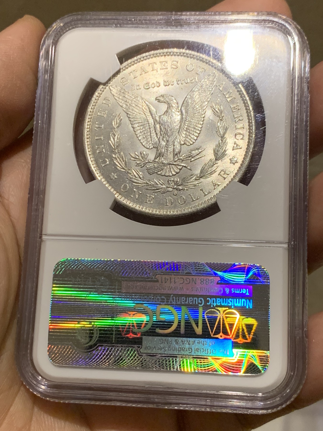 《竞宝斋》第249场-周日，周一 ，周二3场连拍 (全场包邮) NGC MS63 美国1884-0版1美元大银币 热门品种