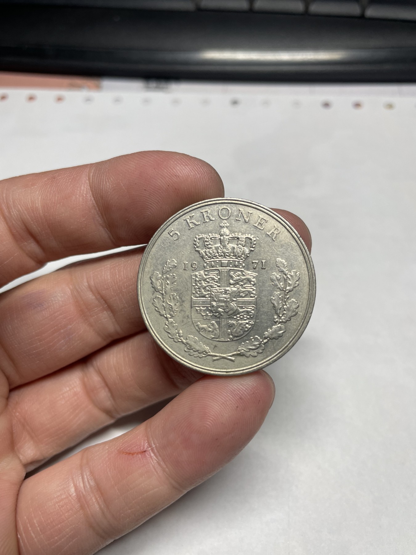 2024年集古藏今外币拍卖第二期-第8场（总第18拍） 1971年丹麦5克朗