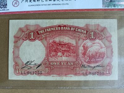 钱币，古钱币，古董杂项 民国农民银行红壹元