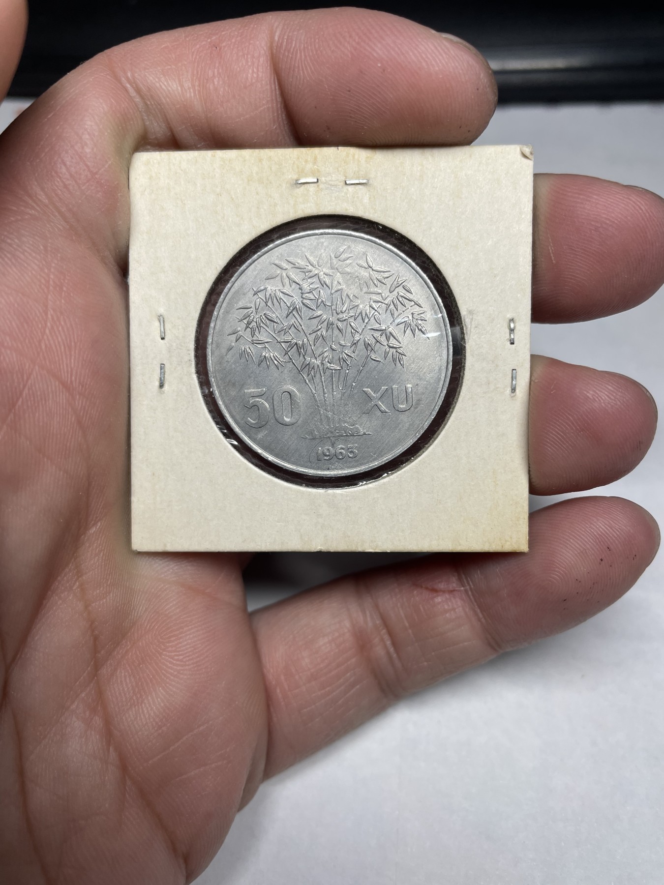 2024年集古藏今外币拍卖第二期-第8场（总第18拍） 带光1963年南越竹子50分