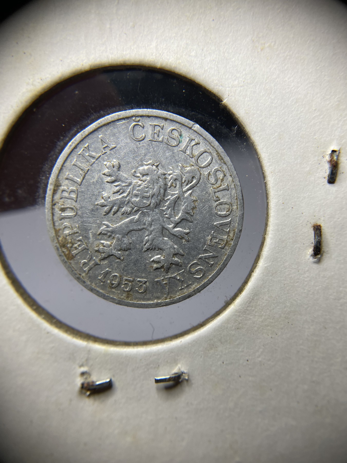 2024年集古藏今外币拍卖第二期-第7场-捷克斯洛伐克和波兰专场（总第17拍） 1953年捷克斯洛伐克3赫勒