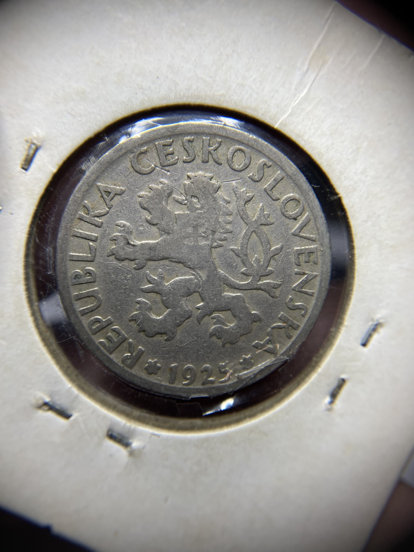 2024年集古藏今外币拍卖第二期-第7场-捷克斯洛伐克和波兰专场（总第17拍） 1925年捷克斯洛伐克1克朗