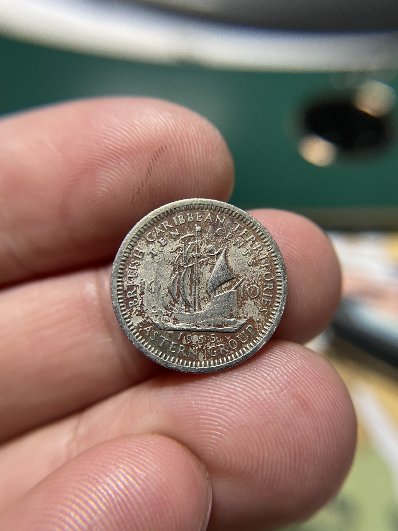 2024年集古藏今外币拍卖第二期-第9场（总第19拍） 1955年英属东加勒比海10分