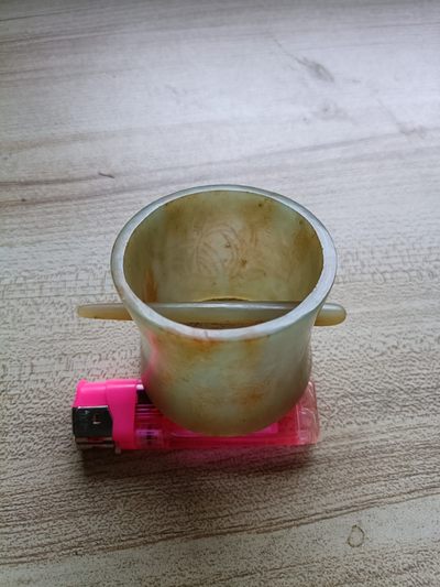 钱币，古钱币，古董杂项 老和田玉玉发冠