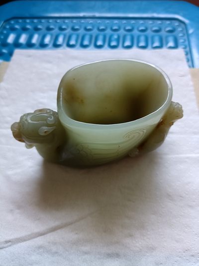 钱币，古钱币，古董杂项 和田玉笔洗