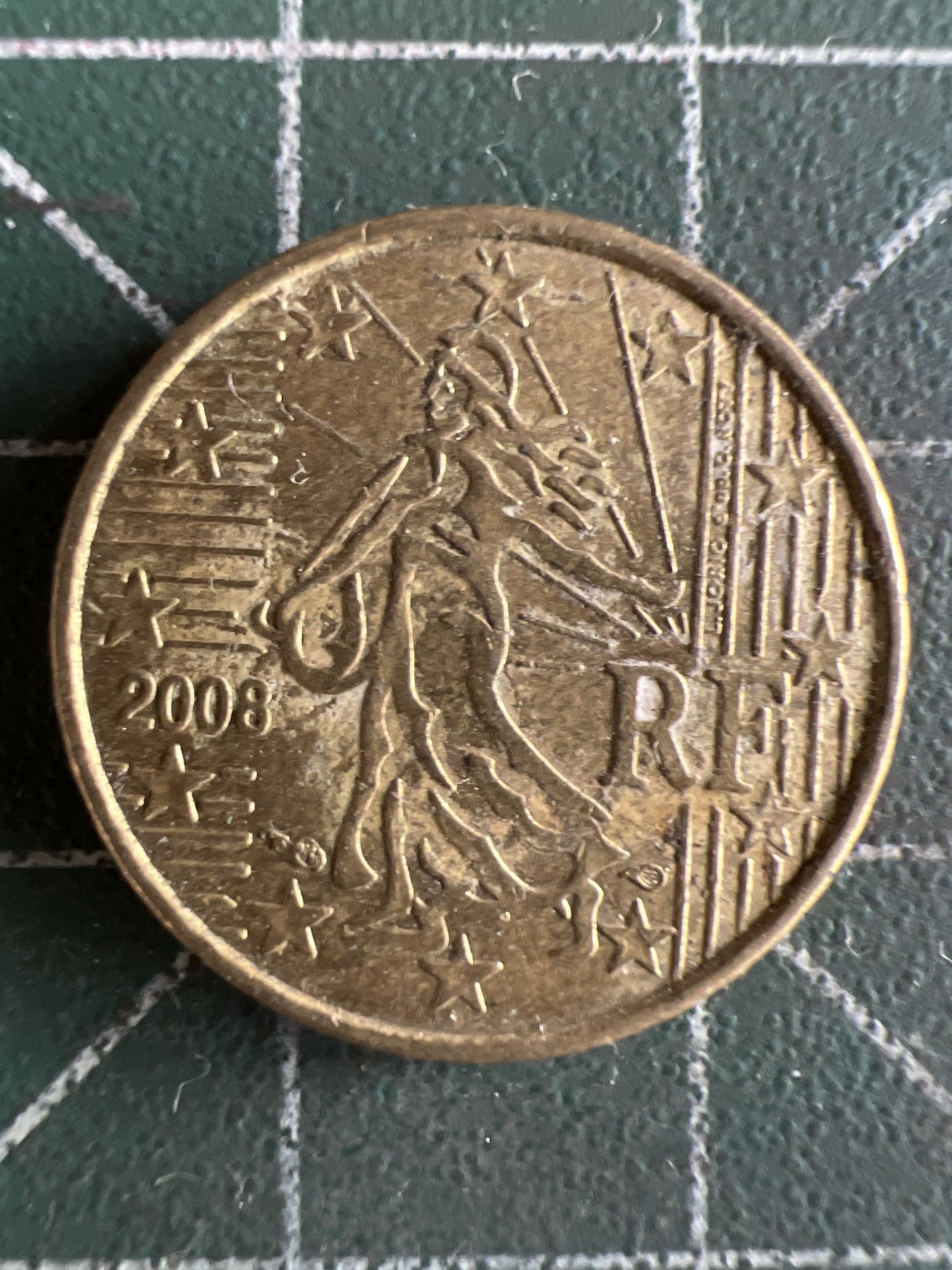 第590期 硬币专场 （无押金，捡漏，全场50包邮，偏远地区除外，接收代拍业务） 法国10欧分 2008年