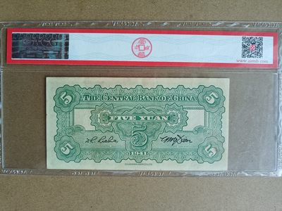 钱币，古钱币，古董杂项 民国中央银行伍元