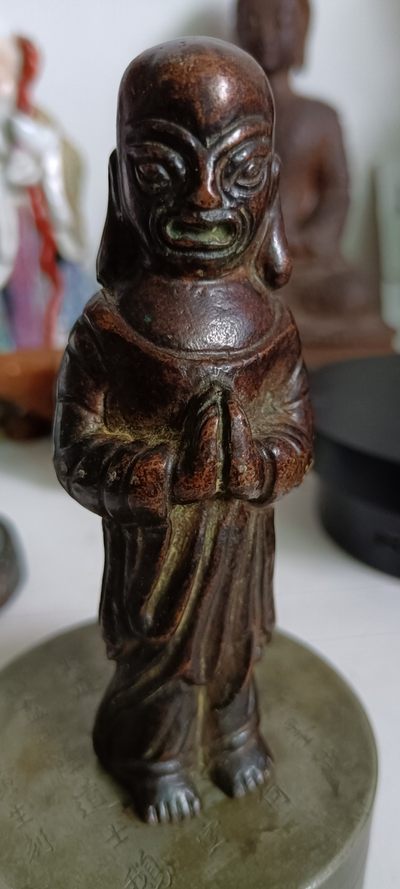 钱币，古钱币，古董杂项 实心铜人物形象