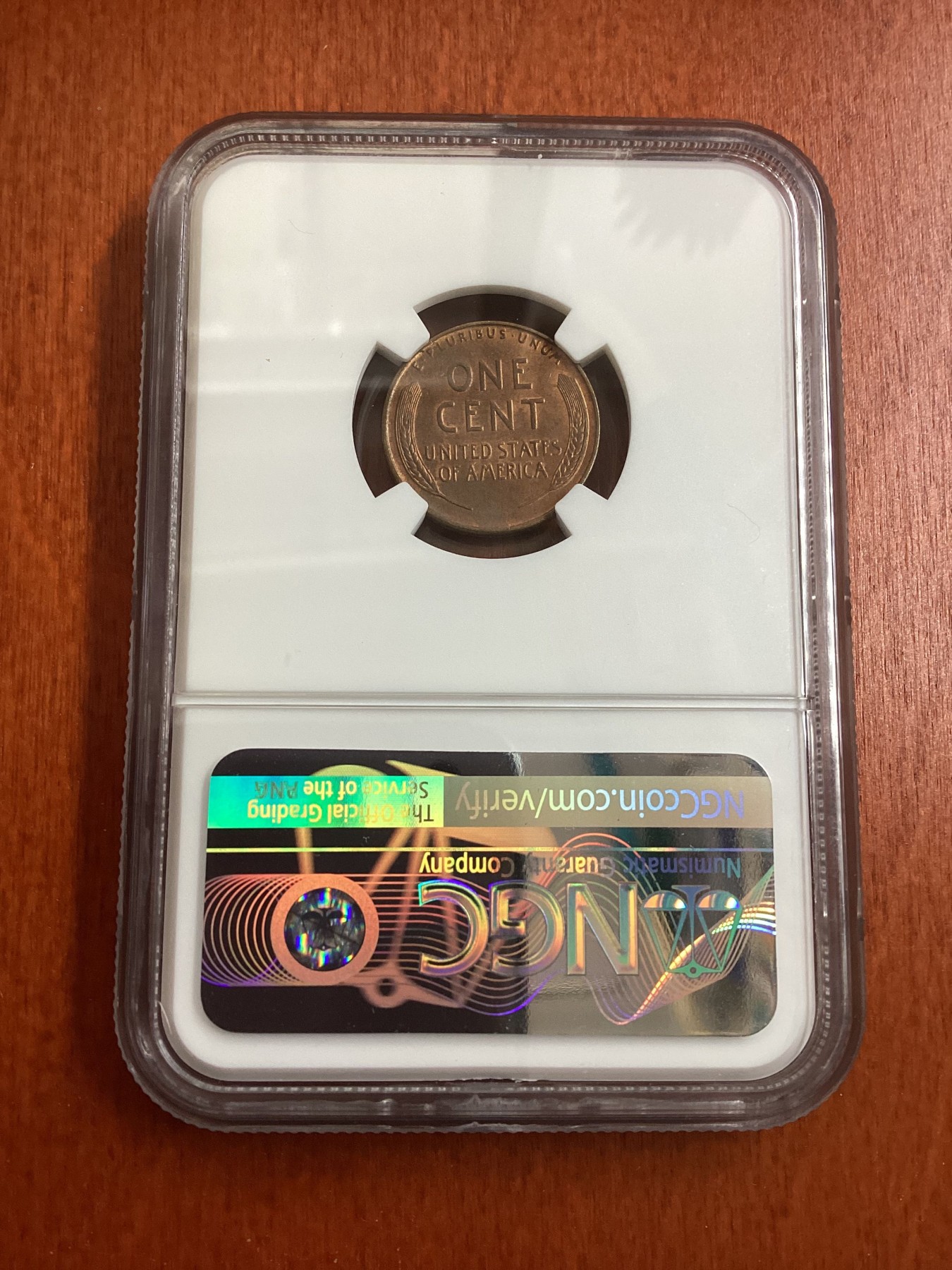 长老汇龙年精选第三场 1937美国林肯麦穗1分铜币，NGC MS63RB