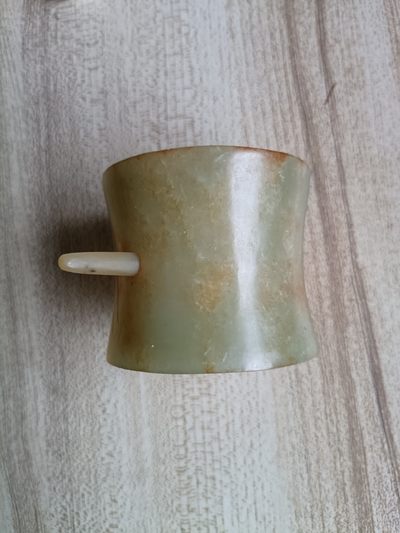 钱币，古钱币，古董杂项 老和田玉玉发冠