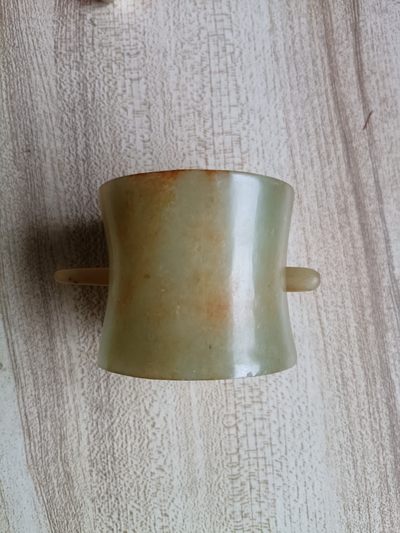 钱币，古钱币，古董杂项 老和田玉玉发冠