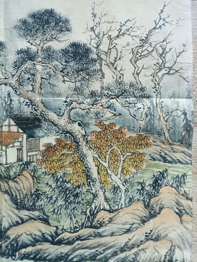 钱币，古钱币，古董杂项 名家山水娟本画