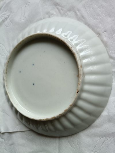 钱币，古钱币，古董杂项 甜白釉小盘子